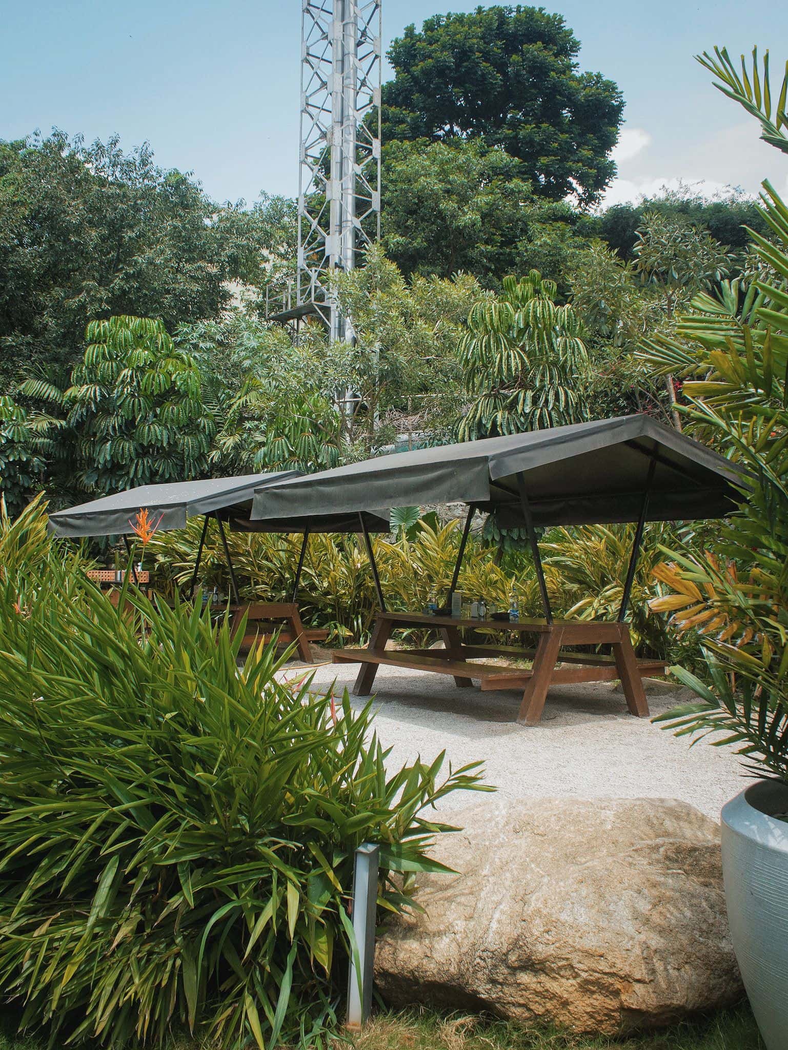 Outdoor garden venue with natural setting